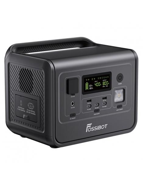 FOSSiBOT F800 Generatore Portatile Generatore Solare LiFePO4 da 512Wh - Nero Nuovo