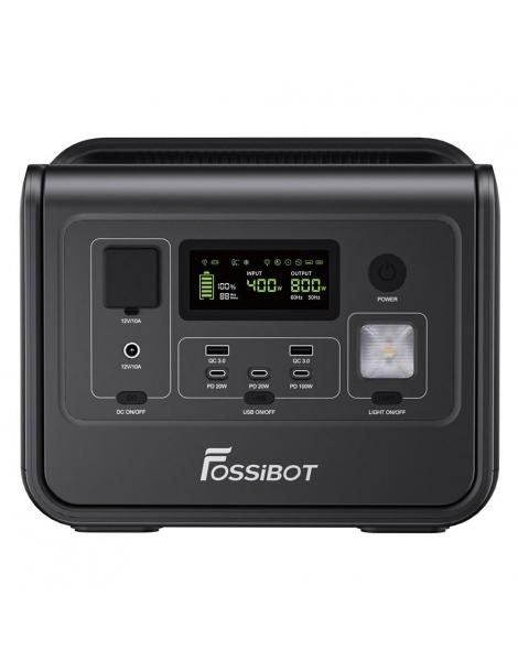 FOSSiBOT F800 Generatore Portatile Generatore Solare LiFePO4 da 512Wh - Nero Nuovo