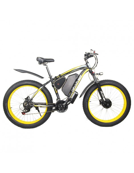 GOGOBEST GF700 26*4.0 Pneumatici Grassi Mountain Bike Elettrica 1000W Motore Brushless 48V 17 5Ah Batteria – Giallo Negozi Online