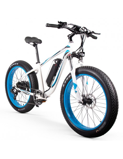 CYSUM M980 Pneumatici Grassi da 26 pollici Bicicletta Elettrica 1000W Motore Brushless 17Ah Batteria rimovibile - Nero Blu Acquista Ora