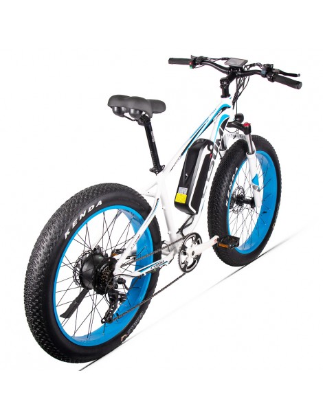 CYSUM M980 Pneumatici Grassi da 26 pollici Bicicletta Elettrica 1000W Motore Brushless 17Ah Batteria rimovibile - Nero Blu Acquista Ora