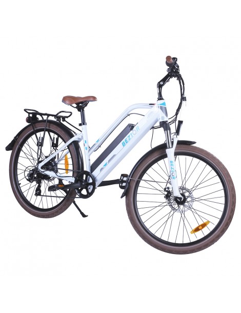 Bezior M2 Pro Ciclomotore elettrico 500W Motore 12.5Ah Batteria-Bianco Smaltimento dello stoccaggio
