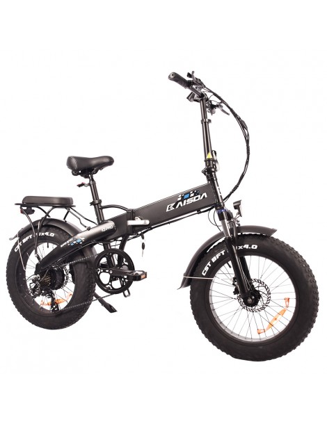 KAISDA K2 Pro 20*4.0 pollici Ciclomotore Elettrico Pieghevole con Pneumatici Grassi - Motore Bafang 350W e batteria 48V 12.8Ah Fino Al -60%