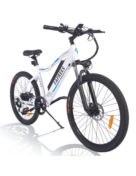 FAFREES F100 26' Bici elettrica 33 KMPH Mountain Ebike Adulti 350 W Motore 48 V 11 6 Ah Batteria rimovibile-Bianco Sottocosto