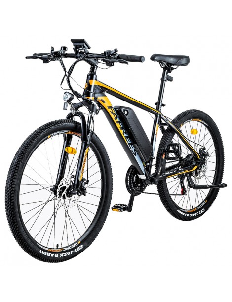 FAFREES Bici elettrica da 26 pollici 250 W con batteria agli ioni di litio da 36 V 10 Ah SHIMANO 21 velocità-Nero Convenienza