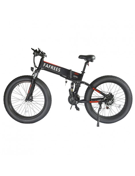 FAFREES FF91 26 Pollici Pneumatici Grassi Mountain Bike Elettrica Pieghevole Motore 1000W e Batteria 499Wh 10Ah - Nero Sconto