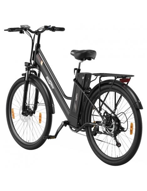 ONESPORT OT18-3 Bicicletta elettrica City pneumatici da 26*2.35 pollici motore da 250W batteria da 36V 14.4Ah - Nero Hotsell