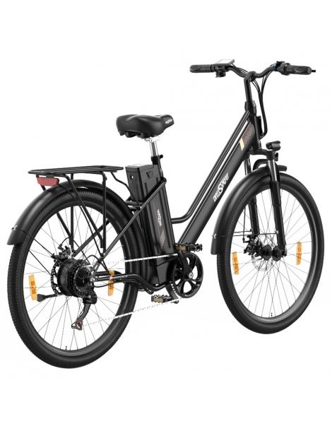 ONESPORT OT18-3 Bicicletta elettrica City pneumatici da 26*2.35 pollici motore da 250W batteria da 36V 14.4Ah - Nero Hotsell