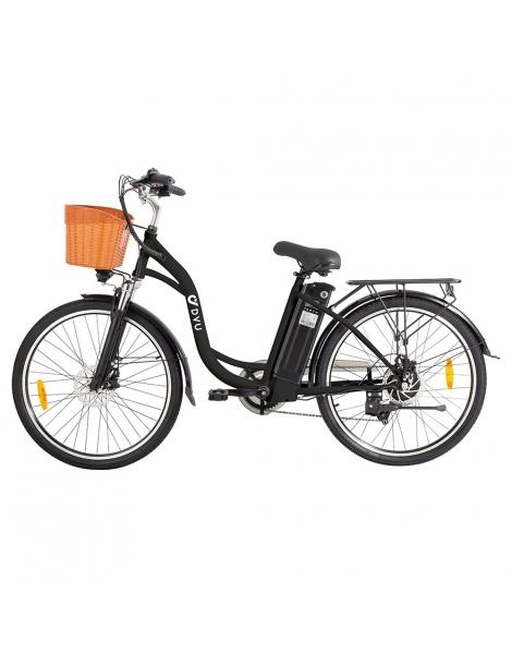 DYU C6 Bicicletta elettrica motore da 350W batteria da 12 5AH - Nero