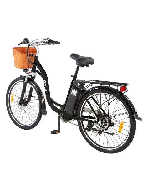 DYU C6 Bicicletta elettrica motore da 350W batteria da 12 5AH - Nero Vendita Calda