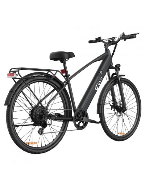 DYU C5 City Electric Bike motore 250W batteria 48V 10AH 27 5 pollici 25km/h 65km freni a doppio disco - nero Vendita Economica