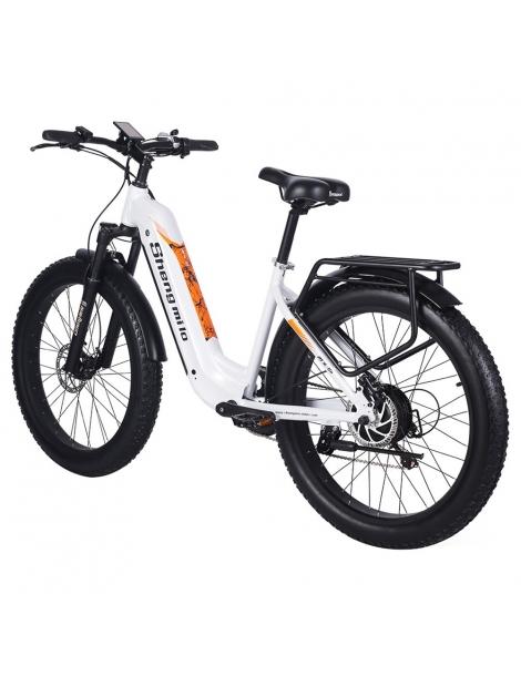 Shengmilo MX06 Bici Elettrica Fuoristrada Motore Bafang 500W Batteria Samsung 48V 17.5Ah Pneumatici Grassi All-terrain 26in Italy