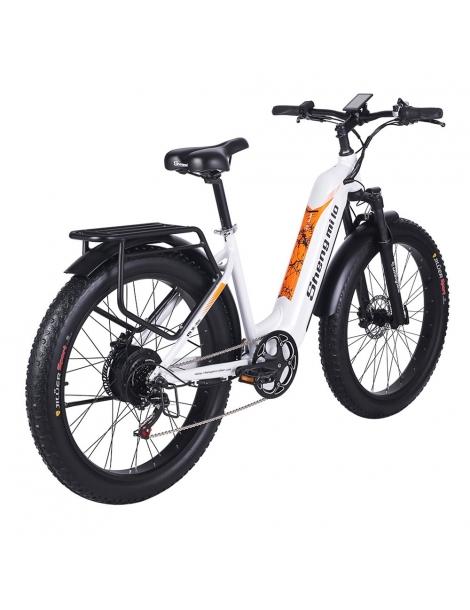 Shengmilo MX06 Bici Elettrica Fuoristrada Motore Bafang 500W Batteria Samsung 48V 17.5Ah Pneumatici Grassi All-terrain 26in Italy