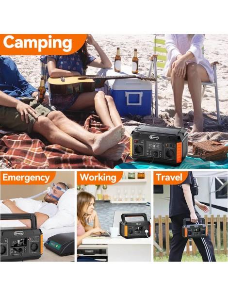 FlashFish P60 560W/520Wh Generatore solare portatile 220V Pure Sine Wave AC Outlets 11 uscite EU Affare Del Giorno
