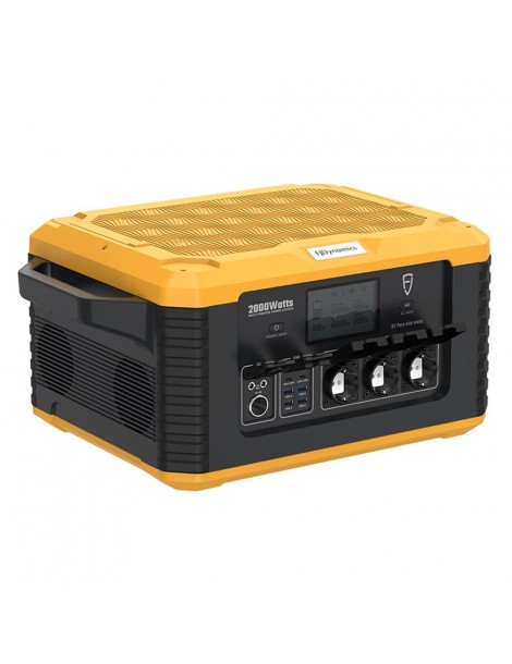 Fjdynamics Powersec MP2000 2264W/2000W Generatore Solare Portatile A Centrale Elettrica Pacco Batterie Rimovibile 12 Uscite Sottocosto