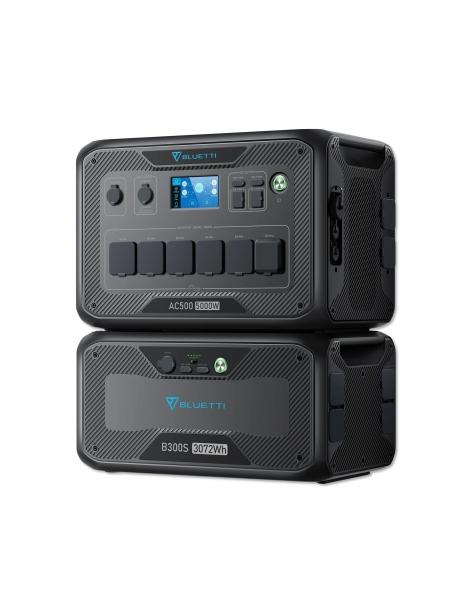 BLUETTI AC500 + B300S Power Station 5000W/3072WH Batteria LiFePO4 per il backup della batteria domestica Nuova