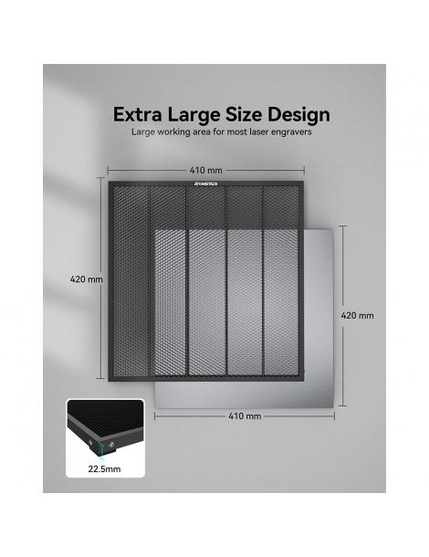 ATOMSTACK F4 420x410mm Letto laser Tavolo di lavoro a nido d'ape Promozione
