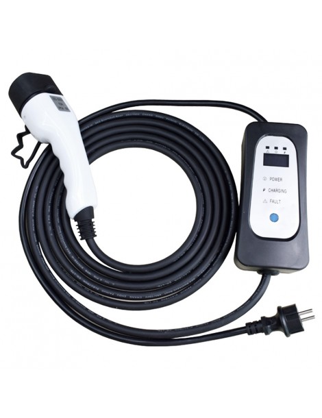 ANDAIIC Modalità 2 8A/10A/13A/16A Current Adjustable 5m Cable Caricabatterie portatile EV-UE In Vendita