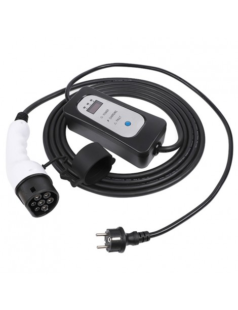 ANDAIIC Modalità 2 8A/10A/13A/16A Current Adjustable 5m Cable Caricabatterie portatile EV-UE In Vendita