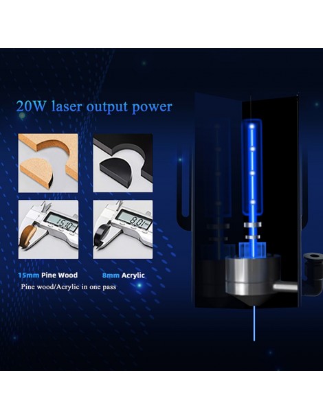 LONGER RAY5 20W Incisore laser spot laser 0 08*0 1 mm touchscreen a colori chipset 32 bit connessione APP 375*375 mm Acquista Ora