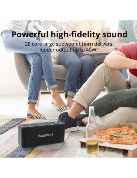 Tronsmart Element Mega SoundPulse™ Altoparlante Bluetooth 5.0 con uscita fino a 40W suono digitale 3D controllo touch - Nero 2025