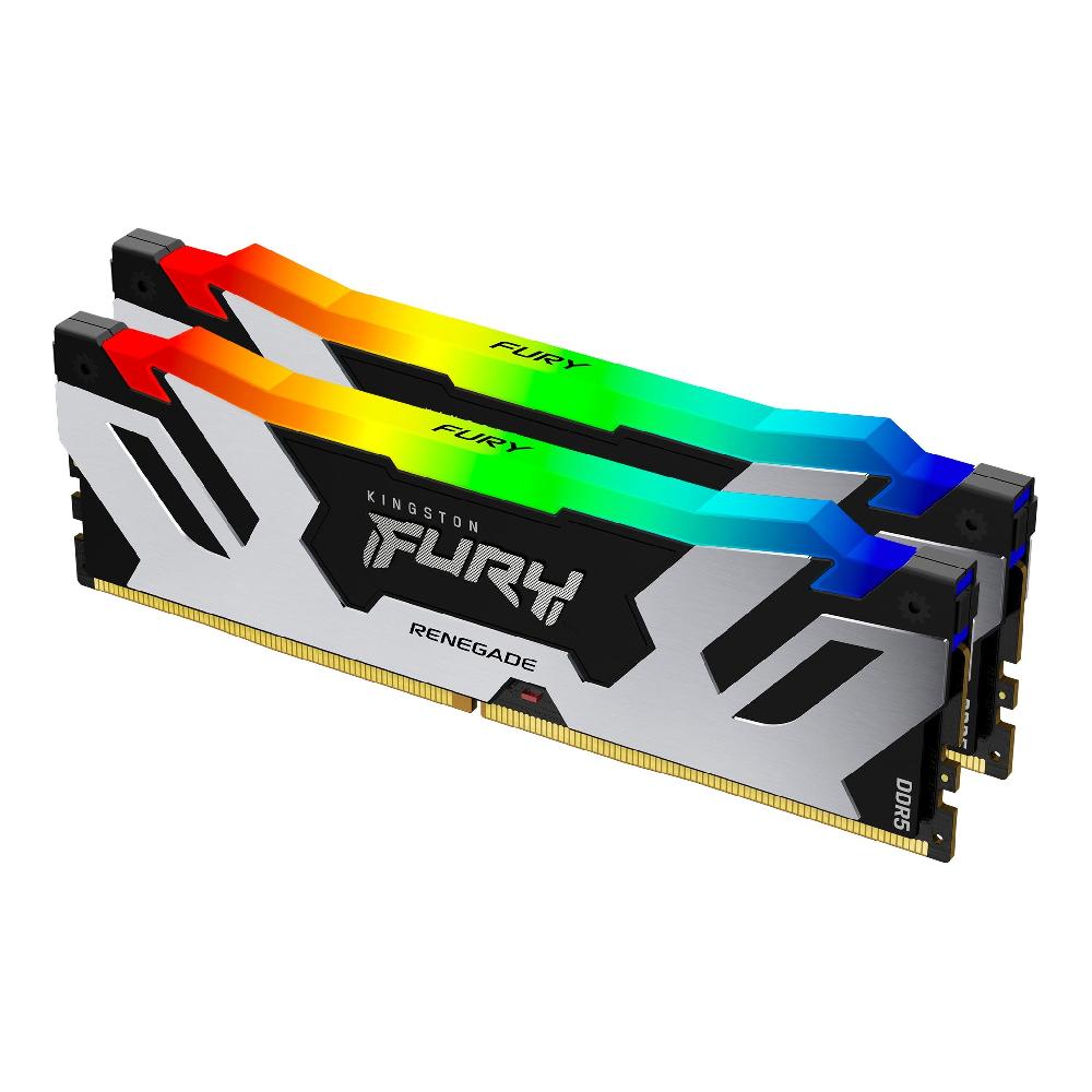 Kingston Technology FURY 32GB 6400MT/s DDR5 CL32 DIMM (Kit da 2) Renegade RGB Moda