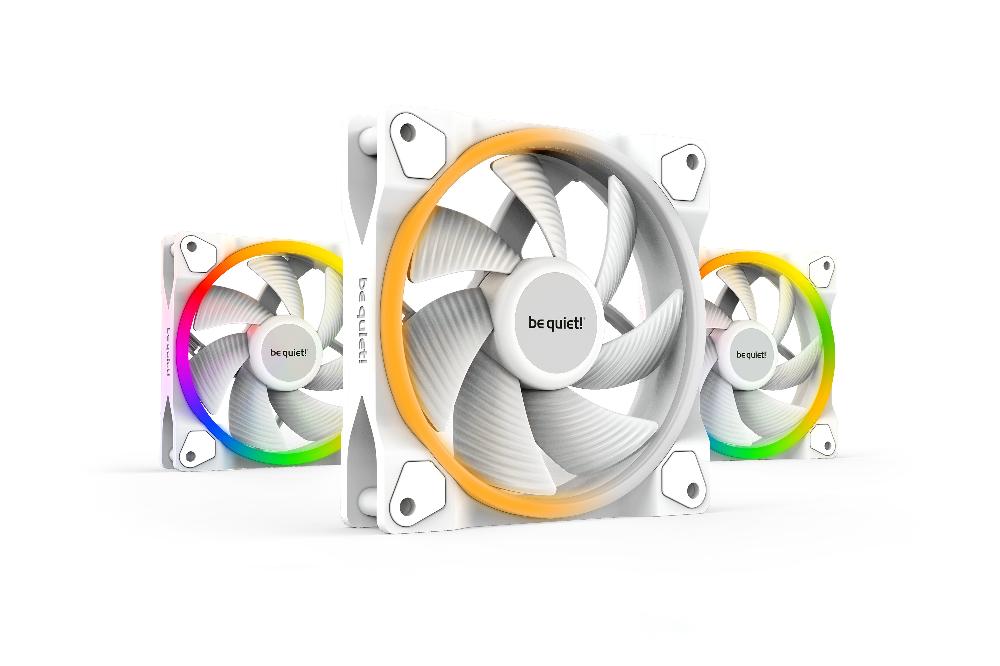be quiet Light Wings White 120mm PWM Triple Pack Case per computer Ventilatore 12 cm Bianco 3 pz