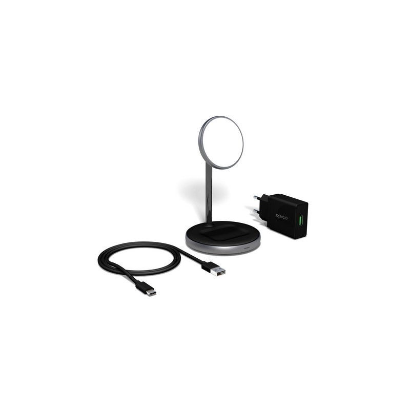 EPICO EPICO 2IN1 MAGNETIC WIRELESS CHARGER - space gray Prezzo Ridotto