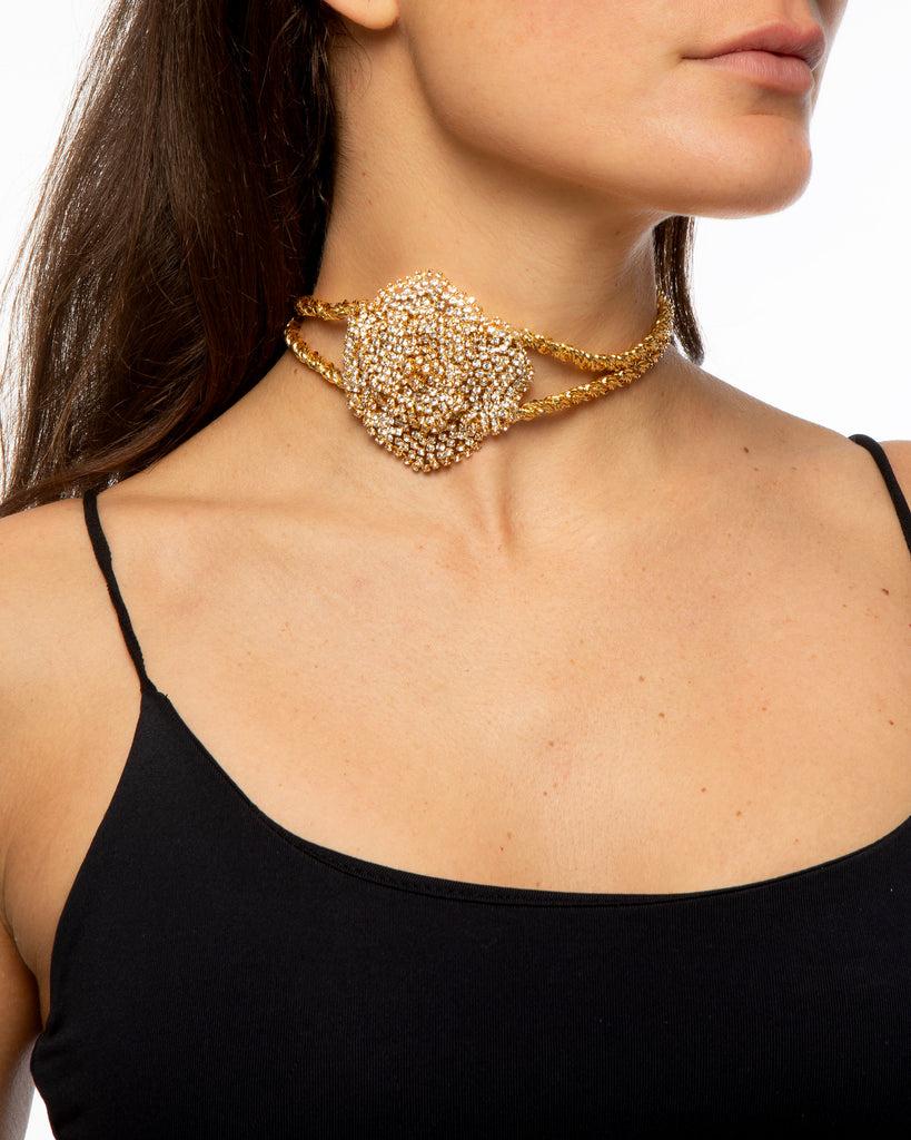 Silvia Gnecchi Rose Choker In Saldo