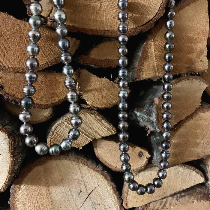 Trimi Gioielli Collana artigianale con perle di Tahiti 11 mm Vendita