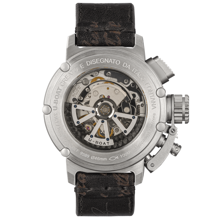 U Boat CHIMERA 46MM CHRONO SS BLU Negozio