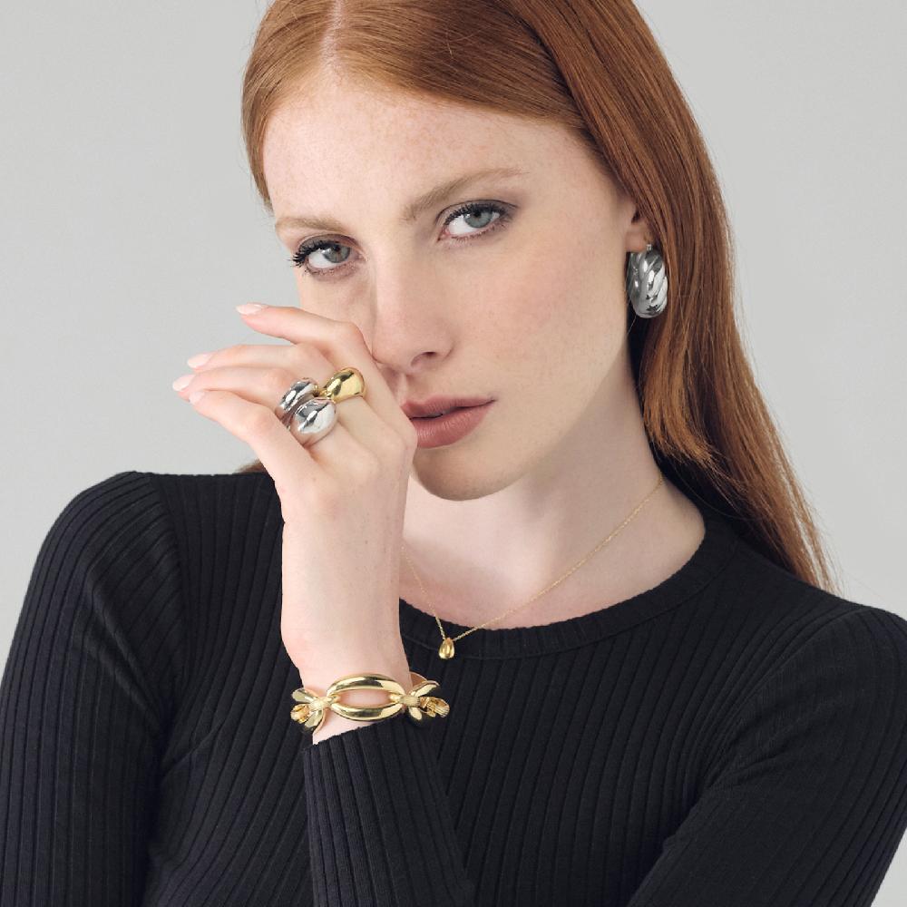 Unoaerre Orecchini torchon in argento | UNOAERRE Gioielli Sconto