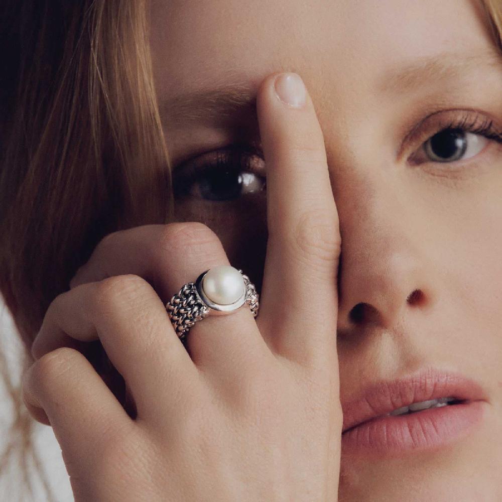 Unoaerre Anello donna in argento con perla naturale | UNOAERRE Gioielli Presa