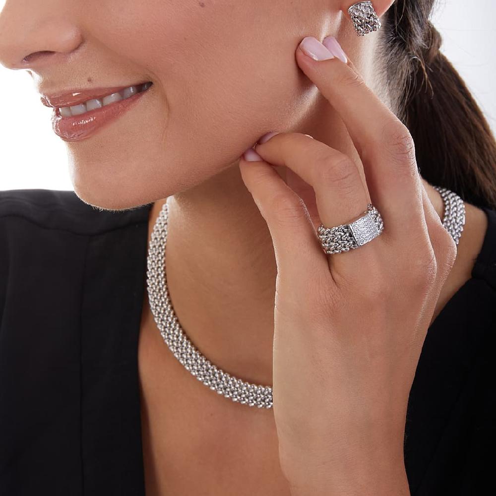 Unoaerre Anello in argento bianco 509531 | UNOAERRE Gioielli In Vendita