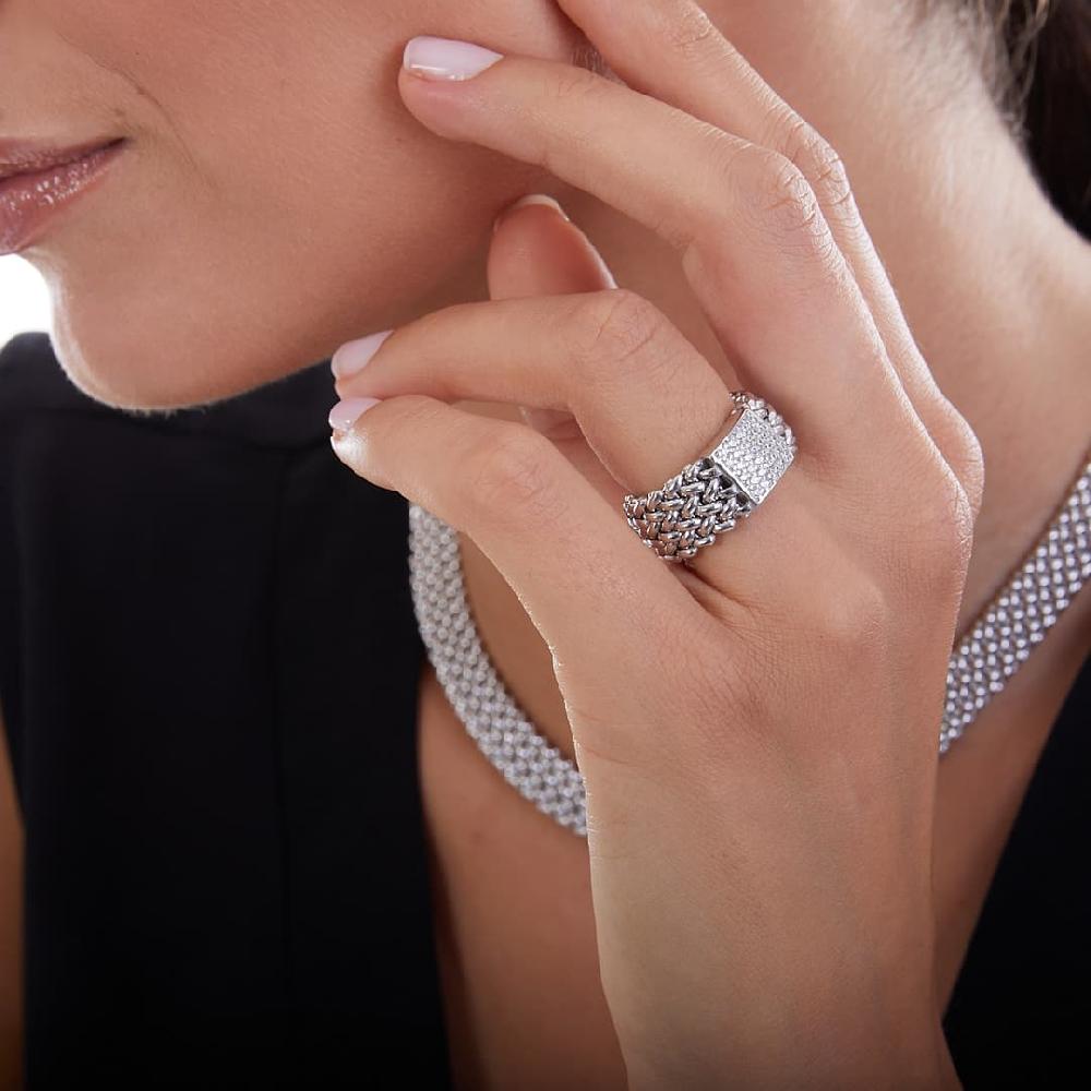 Unoaerre Anello in argento bianco 509531 | UNOAERRE Gioielli In Vendita