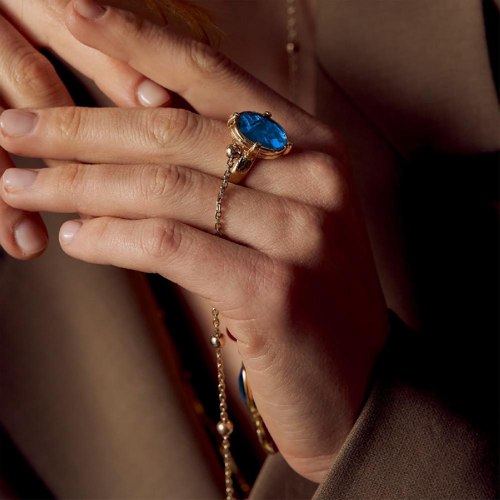 Unoaerre Anello con pietra blu | UNOAERRE Gioielli In Saldo