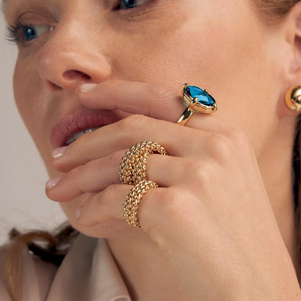 Unoaerre Anello con pietra blu | UNOAERRE Gioielli In Saldo