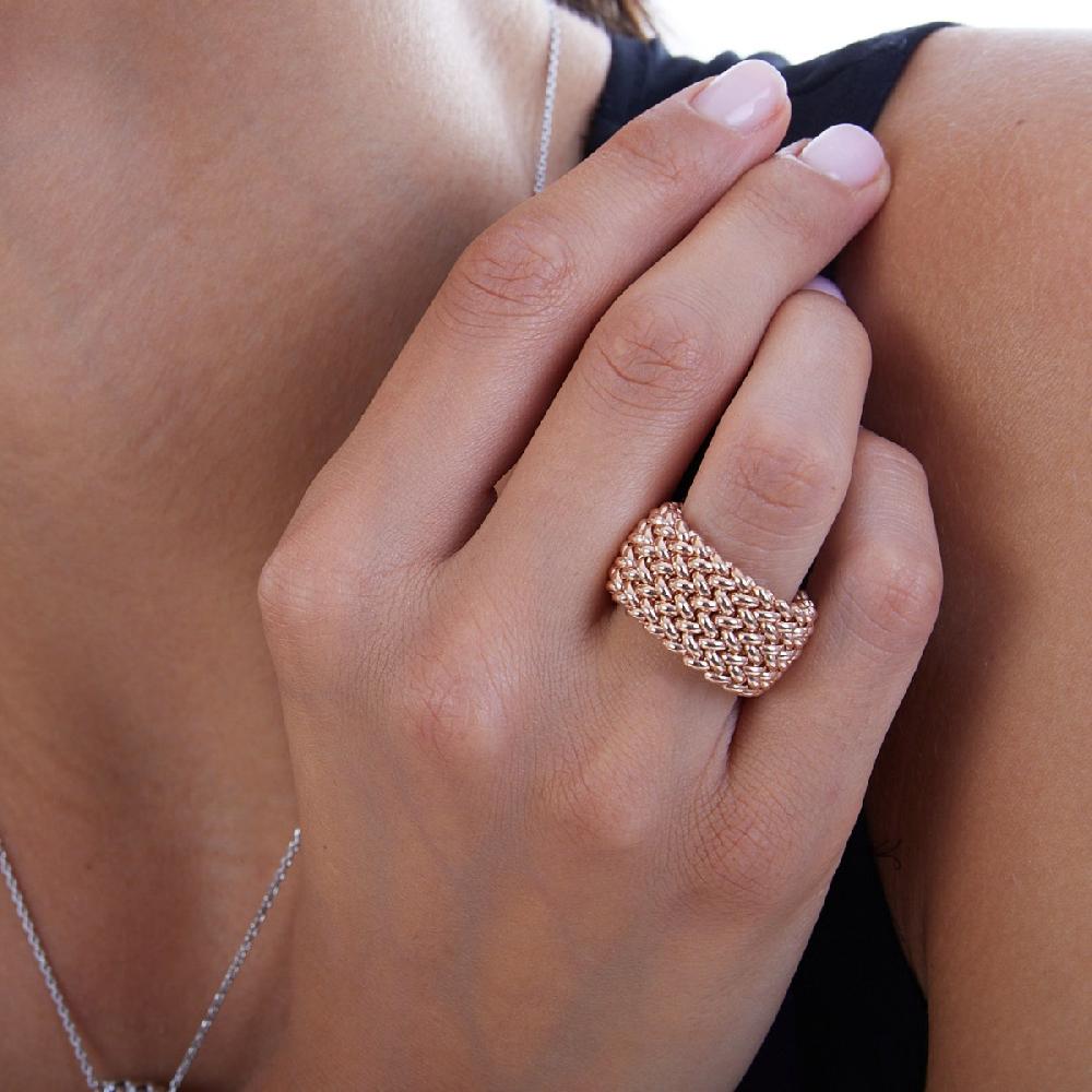 Unoaerre Anello in argento rosa | UNOAERRE Gioielli Consegna Veloce