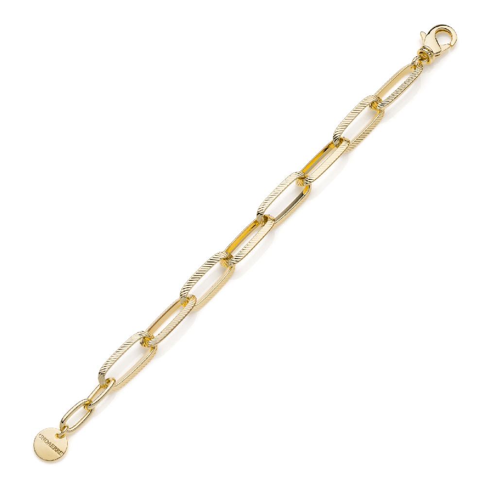 Unoaerre Bracciale dorato catena forzatina | UNOAERRE Gioielli Qualità Garantita
