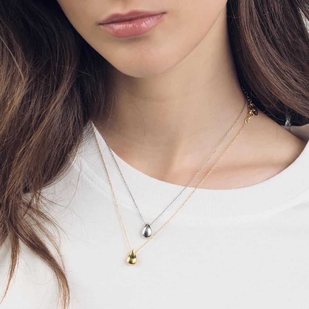 Unoaerre Collana in argento con goccia | UNOAERRE Gioielli Vendita Economica