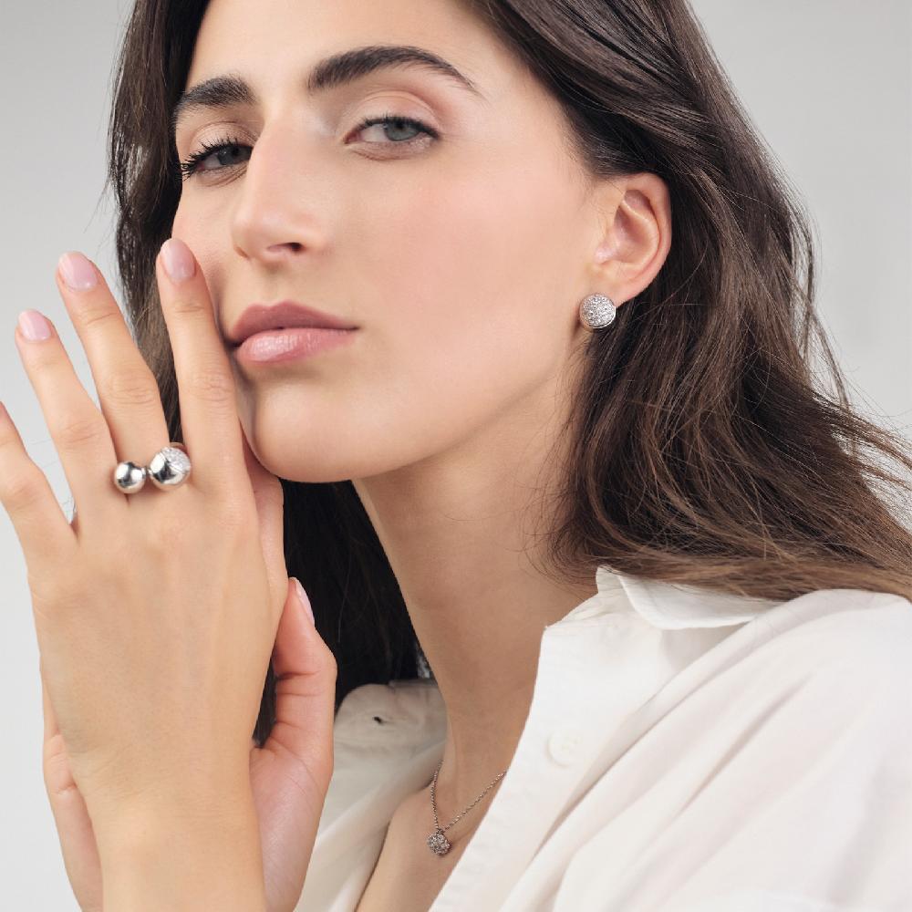 Unoaerre Orecchini in argento con zirconi | UNOAERRE Gioielli Italia