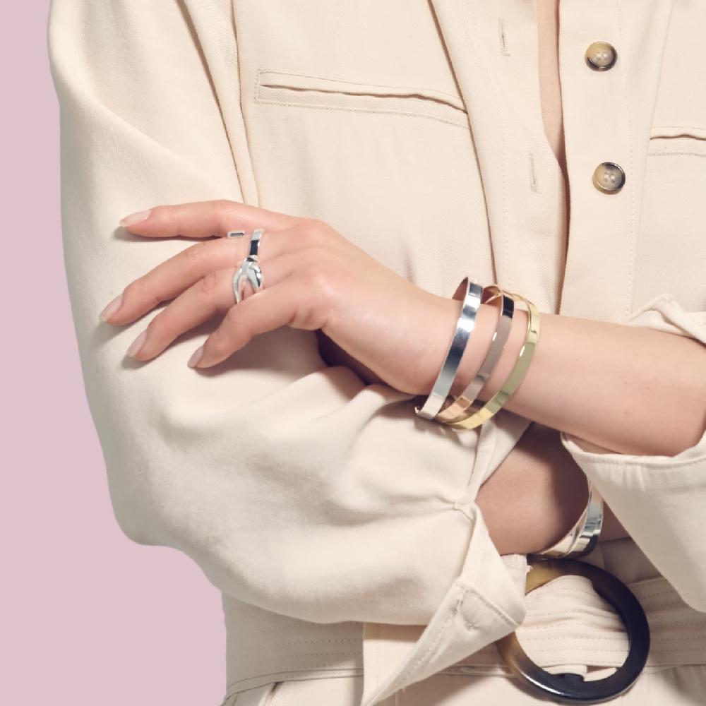 Unoaerre Bracciale bangle dorato rosa | UNOAERRE Gioielli Vendita