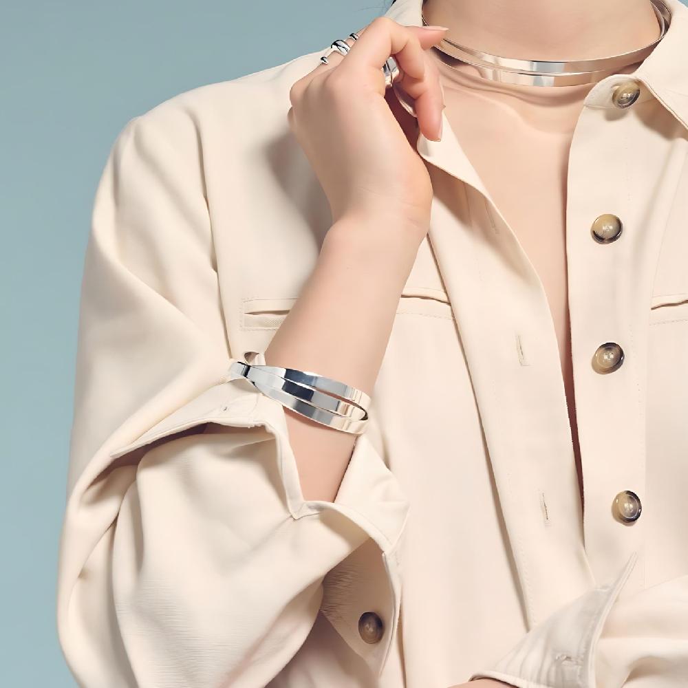 Unoaerre Bracciale rigido argentato | UNOAERRE Gioielli Sottocosto