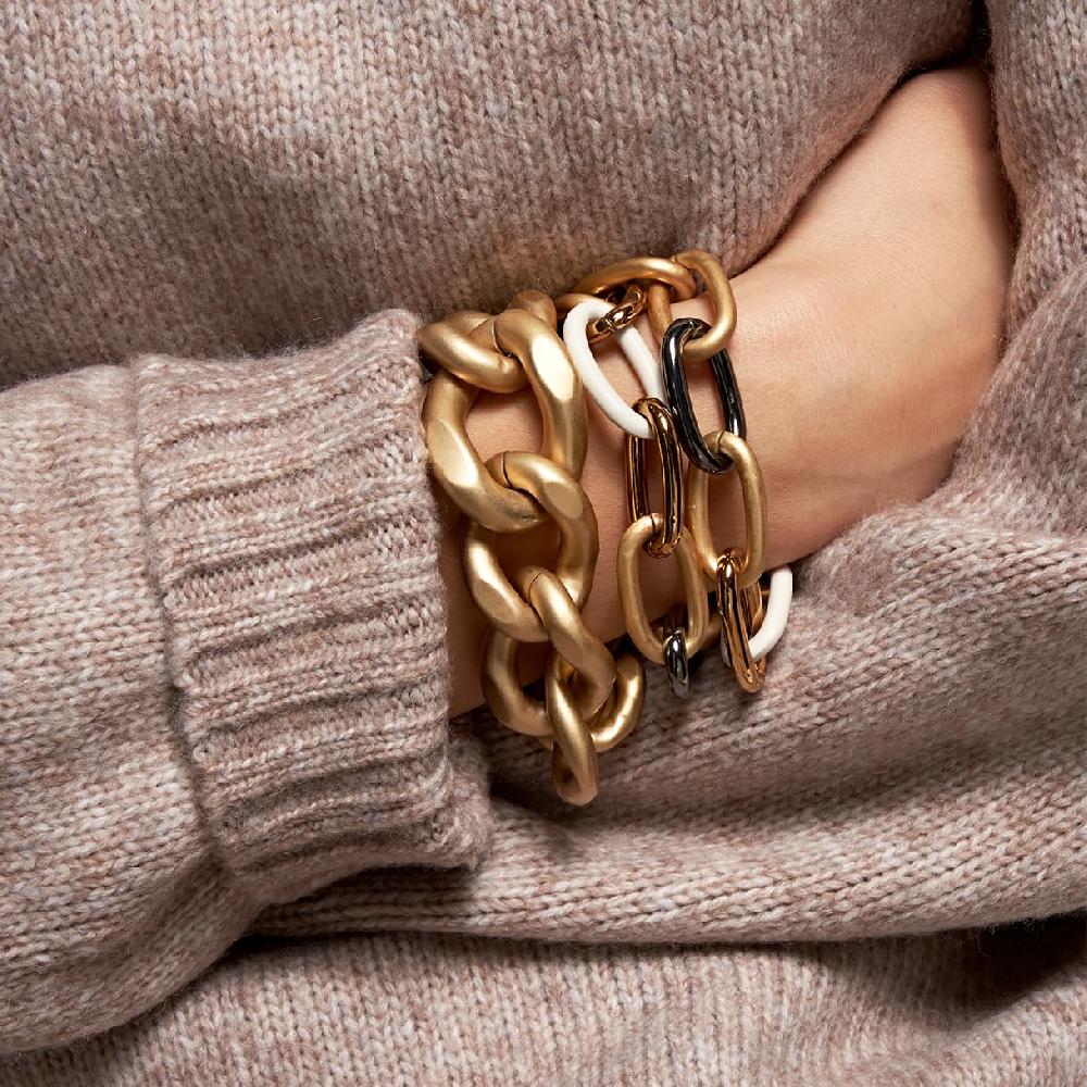 Unoaerre bracciale in bronzo giallo marrone e nero 502918 | UNOAERRE Gioielli Vendite Flash