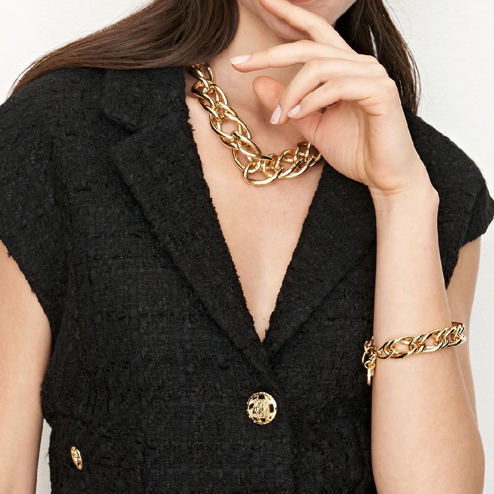 Unoaerre bracciale in bronzo dorato 504575 | UNOAERRE Gioielli Nuova