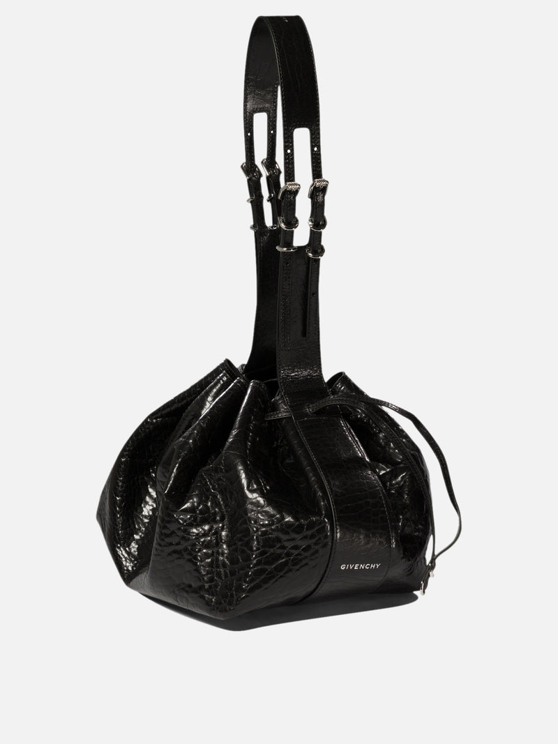 Vietti Givenchy Borsa a spalla "Pumpkin Medium" in pelle verniciata craquelé Offerta