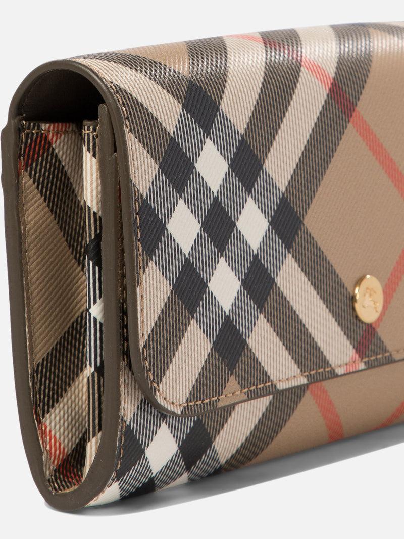 Vietti Burberry Portafoglio continental Check Spedizione Gratuita