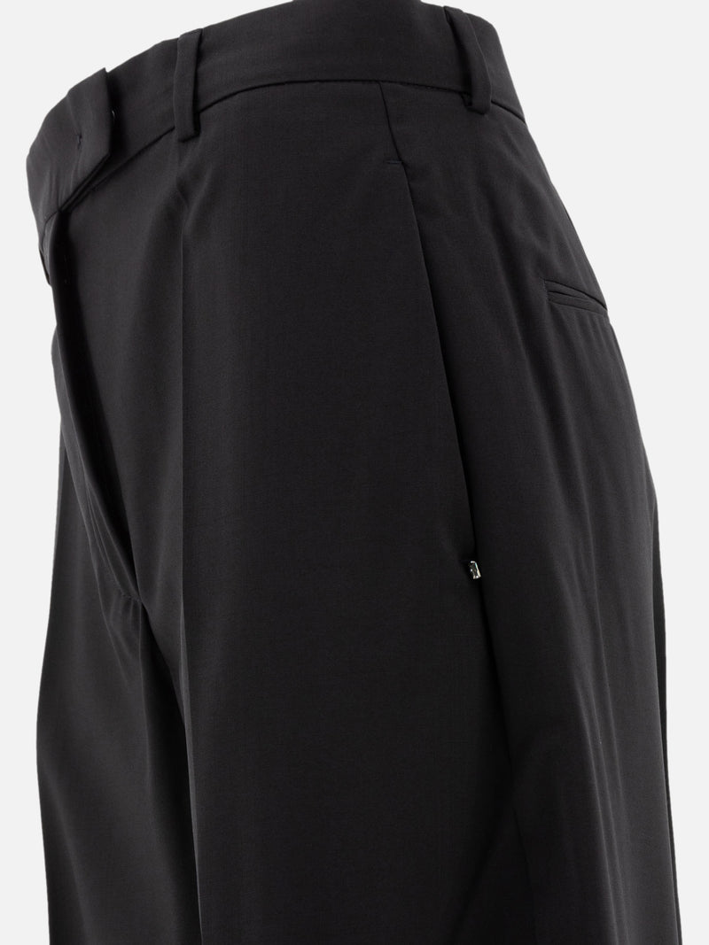Vietti Max Mara Sportmax Pantaloni oversize in lana stretch Nuova
