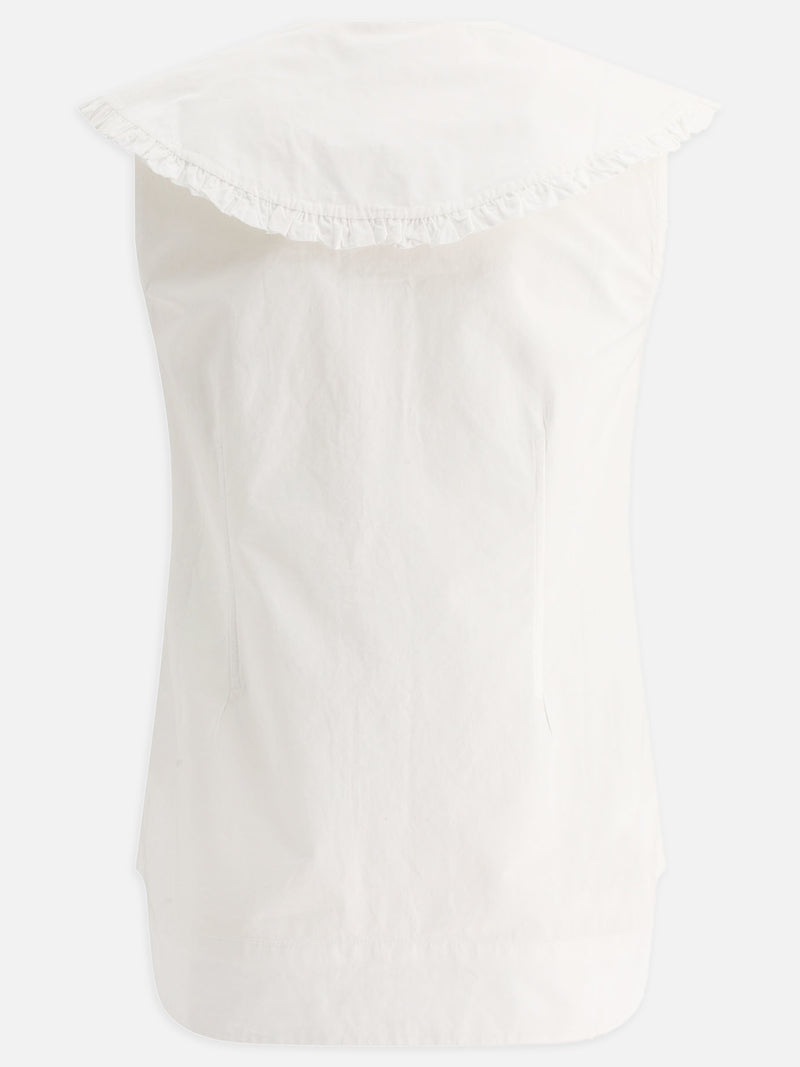 Vietti Ganni Blusa in popeline Negozi Online