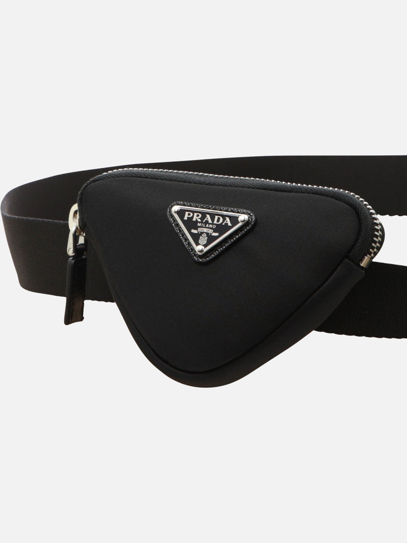 Vietti Prada Cintura con pouch in Re-Nylon Presa